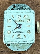 Mecanismo reloj mujer DELBANA vintage. "Repuestos o reparación"