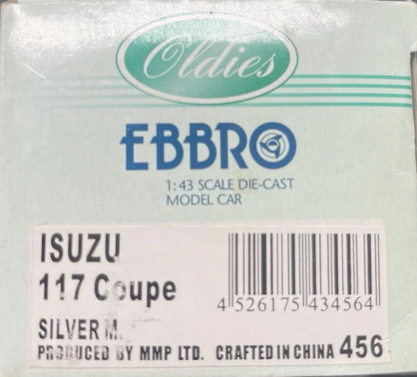 Ebbro 1/43 Isuzu 117 cupé plateado #44456 Foto 4 de 4