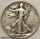 1934 D Walking Liberty Half Dollar Very Fine-Extremely Fine VF-XF 90% Silver