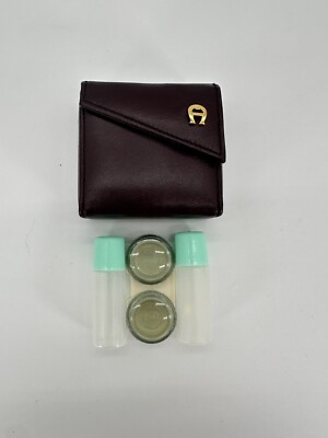 Etienne Aigner Leather Contact Case w/ Mirror and Fiocchi snap In Box