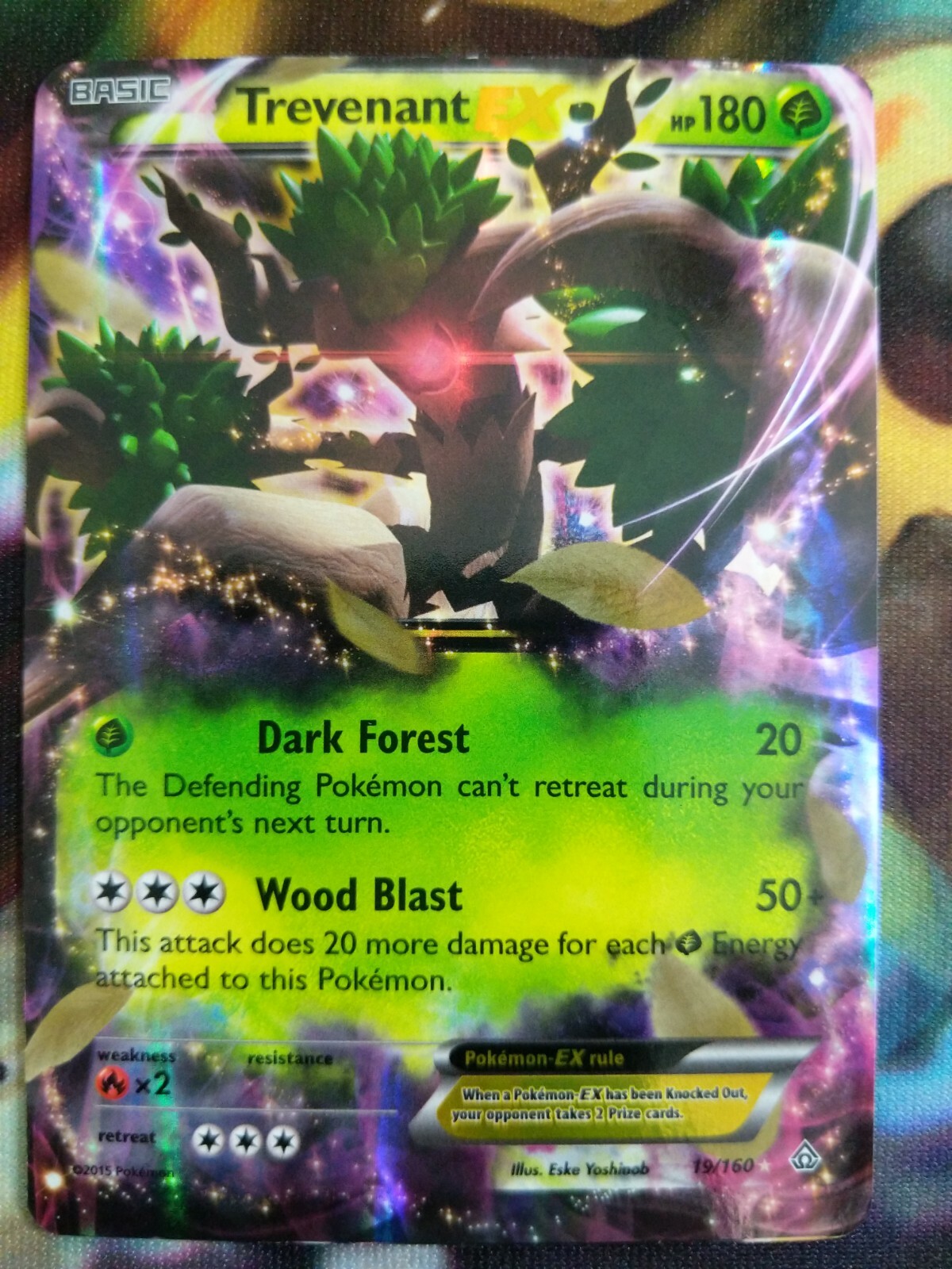Trevenant EX Pokemon Ultra Rare Primal Clash 19/160 NM