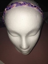 Purple And Pink Braided Summer Headband
