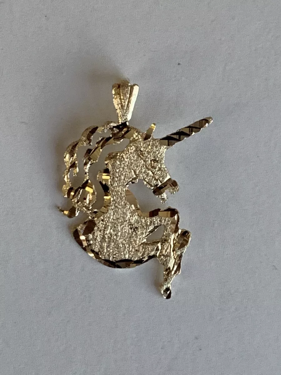 Solid gold 2024 unicorn pendant
