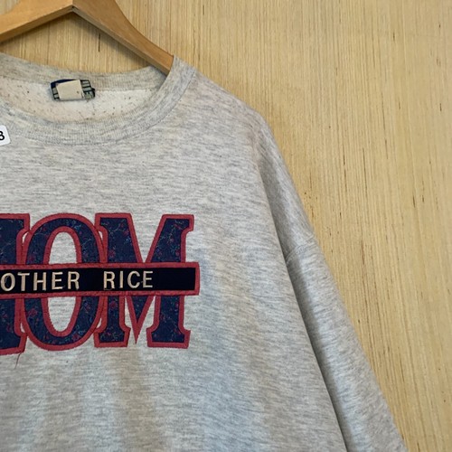 VTG Brother Rice Sweater Adult 2XL Grey Long Sleeve Men's Pullover Embroidered - Picture 9 of 16
