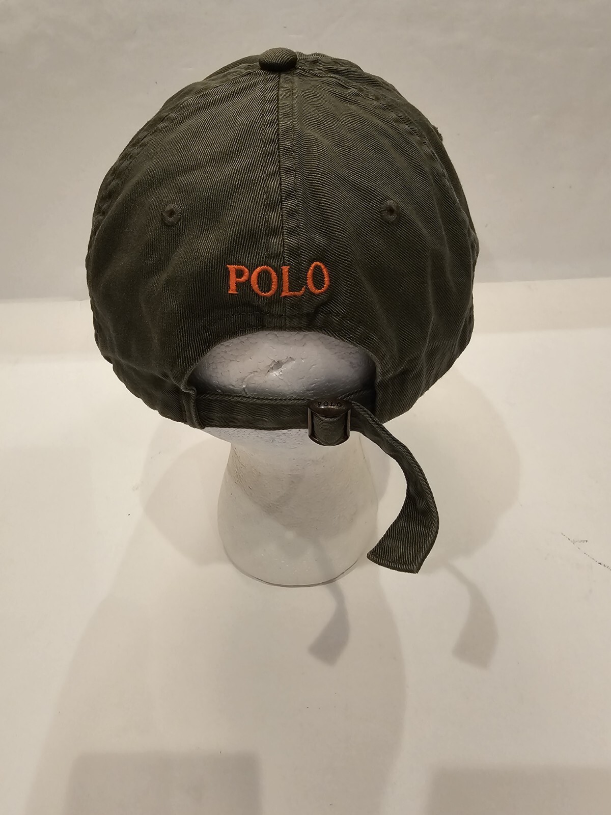 Genuine Polo Ralph Lauren Cotton Chino Baseball Cap Khaki Green