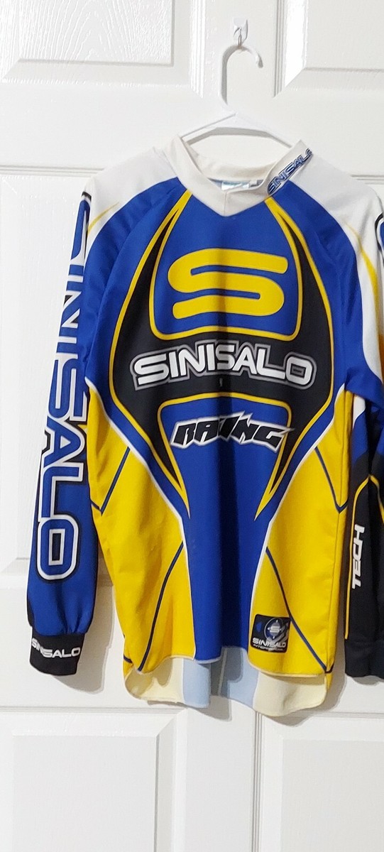 Vintage Sinisalo Worldwide Racing Large Long Sleeve Motorcross