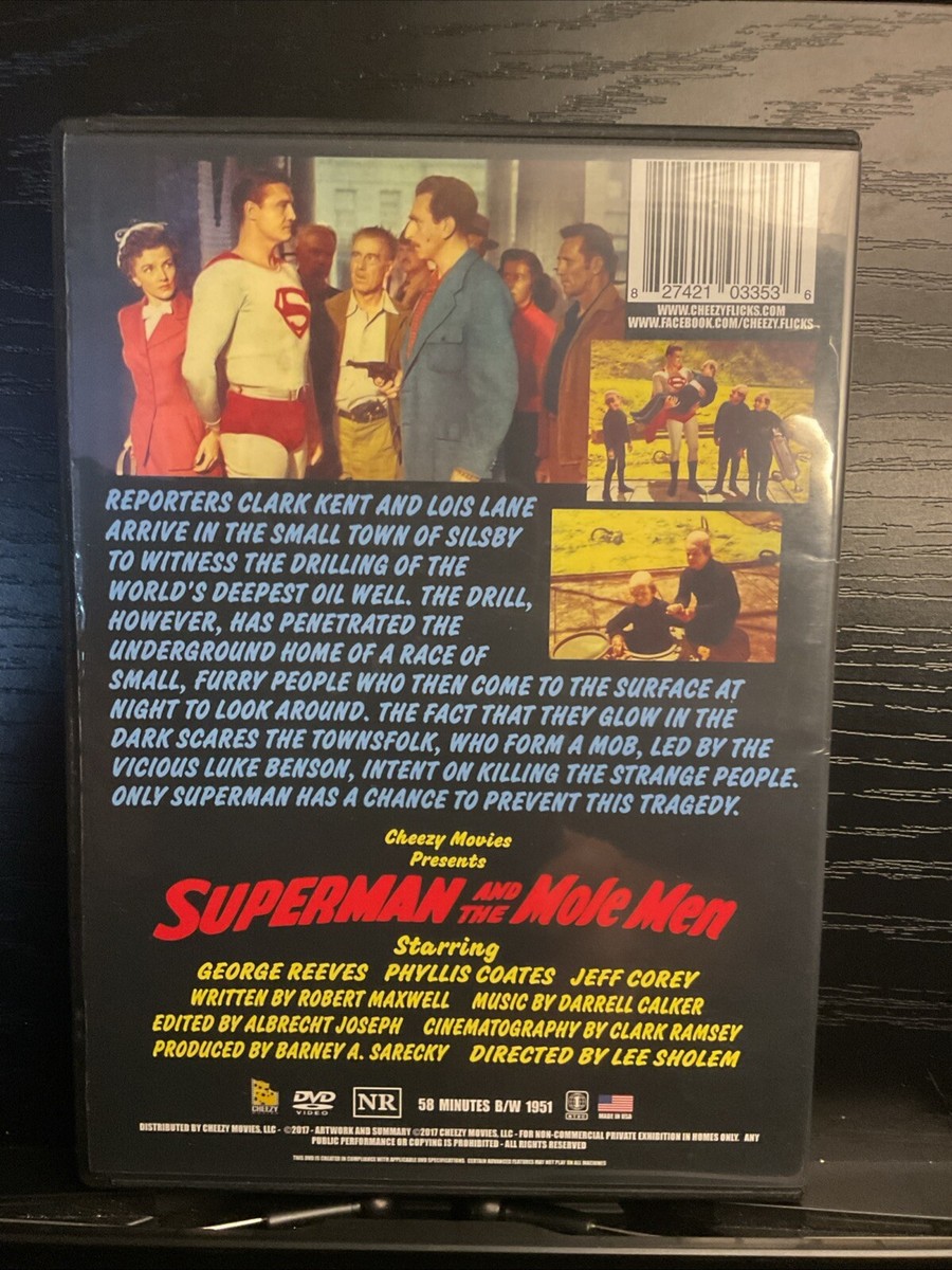 Superman And The Mole Men Very Good DVD George Reeves Phyllis