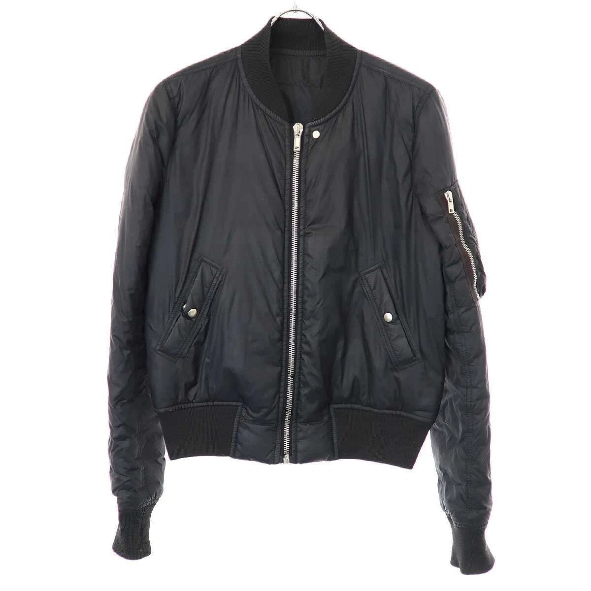 RICK OWENS GIACCA BOMBER PIUMINO 18AW RP18F4705 EVD1 Nero 42