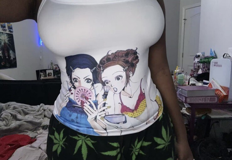 NANA HACHI ANIME TANK TOP MANGA GIRLS HARAJUKU KAWAII GRAPHIC Y2K