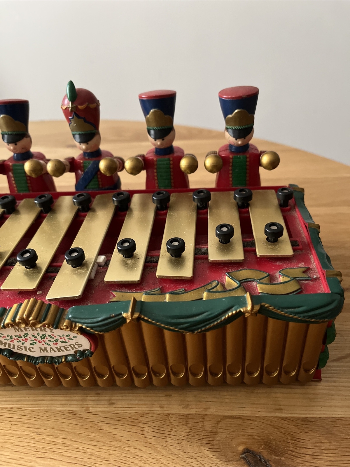 Mr. Christmas Merry Music Makers Xylophone Toy Soldiers Drummers 1996