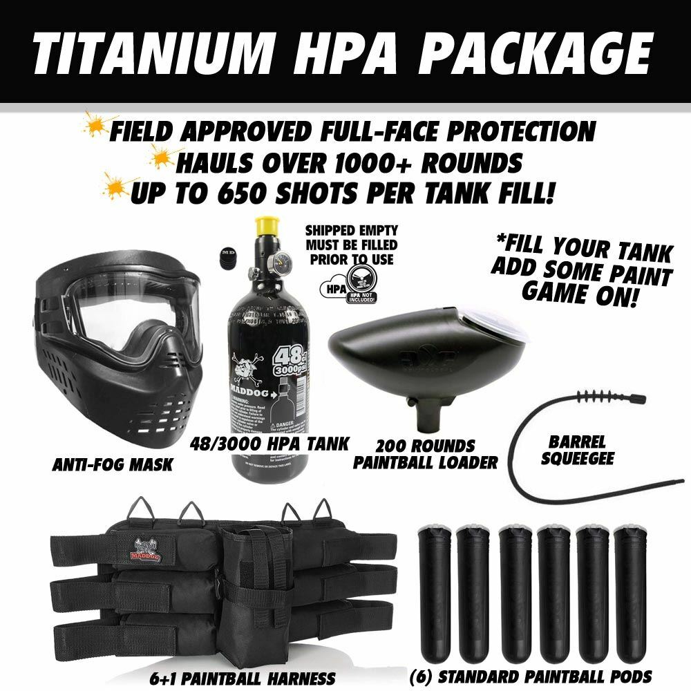 Maddog Tippmann Cronus Basic Tactical Titanium HPA Paintball Gun