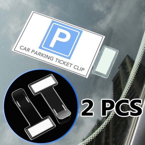 Parking Ticket Holder Permit Clip Transparent Card Clips Invoice Tickets Holder