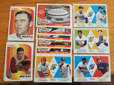 2014 Topps Heritage 1st Draft, New Age, Flashbacks,Then & Now U Pick Choice