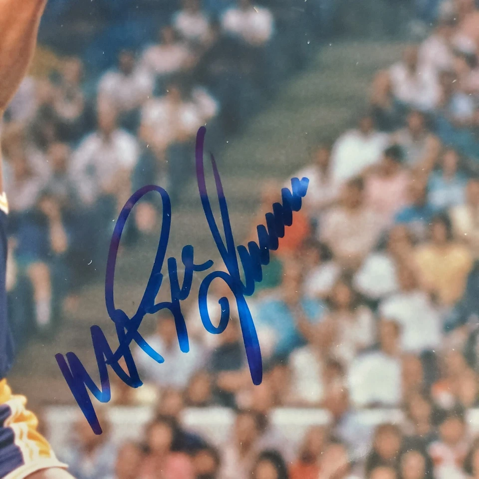 NBA Magic Johnson 1995 foto automática 8 X 10 Lakers BKP-122b Foto 2 de 2