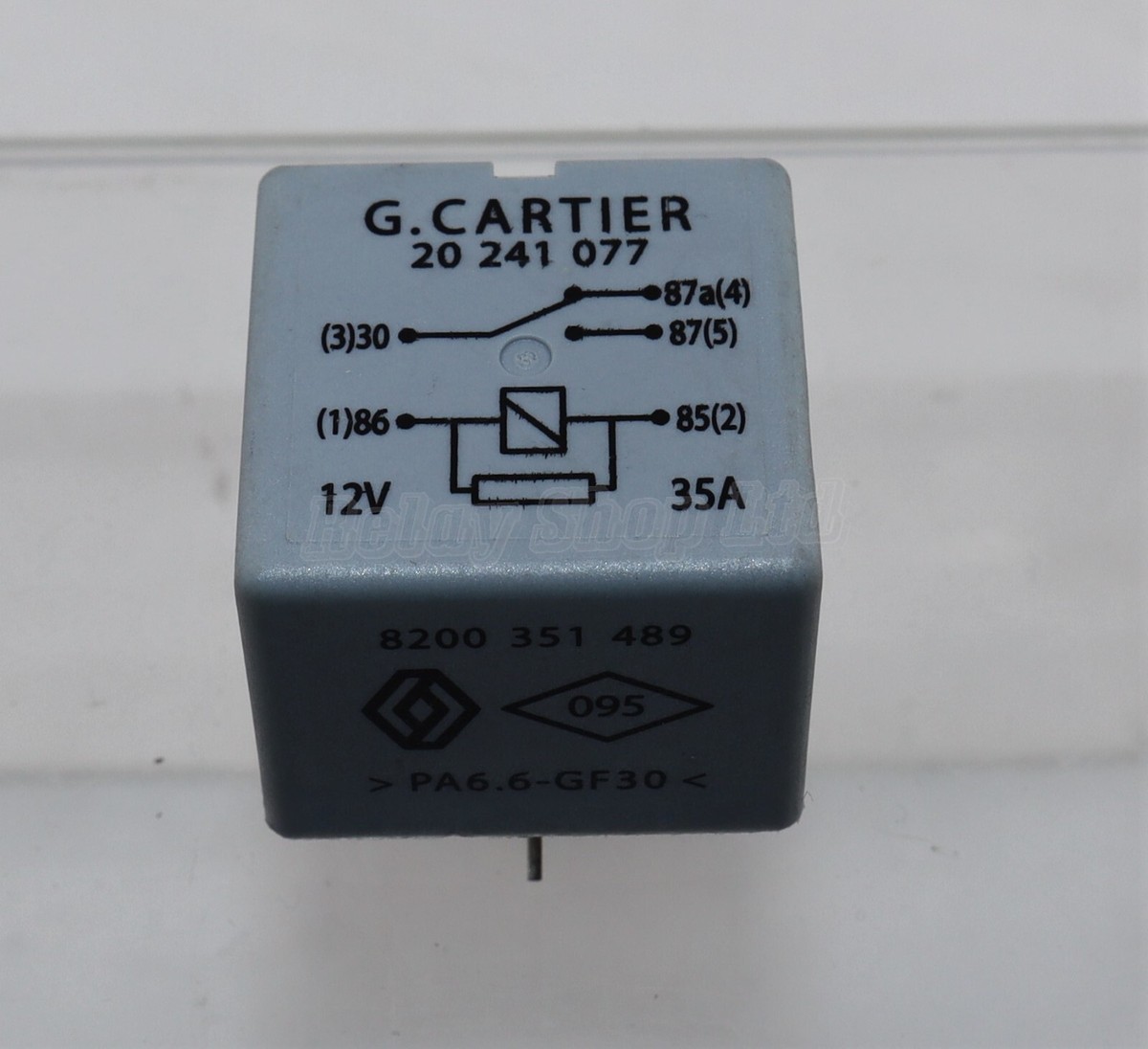 559-Renault (2009-2017) 5-Pin Grey Relay 8200351489 G. Cartier 
