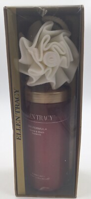 Ellen Tracy Spa Formula Orchard & Black Gardenia Bubble Bath & Rose Spindle NIB