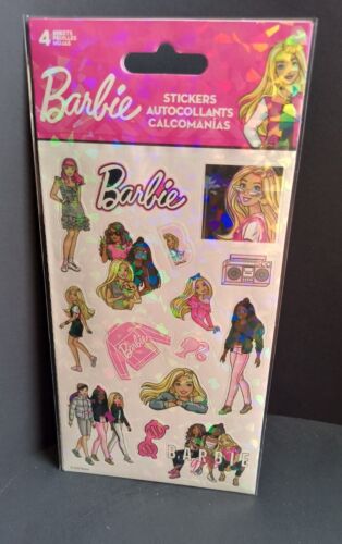 Mattel Barbie Doll Pink Stickers Car/Glamour 66 ct.  (4  Sheets)  🆕🆓 shipping! - Picture 1 of 8