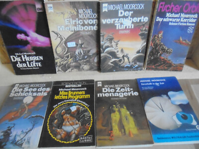 8x Taschenbücher gut Lesepaket Science Fiction Michael Moorcock SF