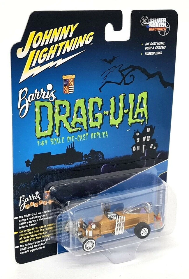 Johnny Lightning 1/64 - Coche Modelo Diecast Barris Custom Drag-U-La Munsters Foto 2 de 4