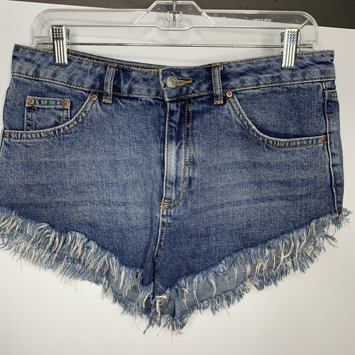 Topshop Moto Shorts Womens 8 Kiri Denim 