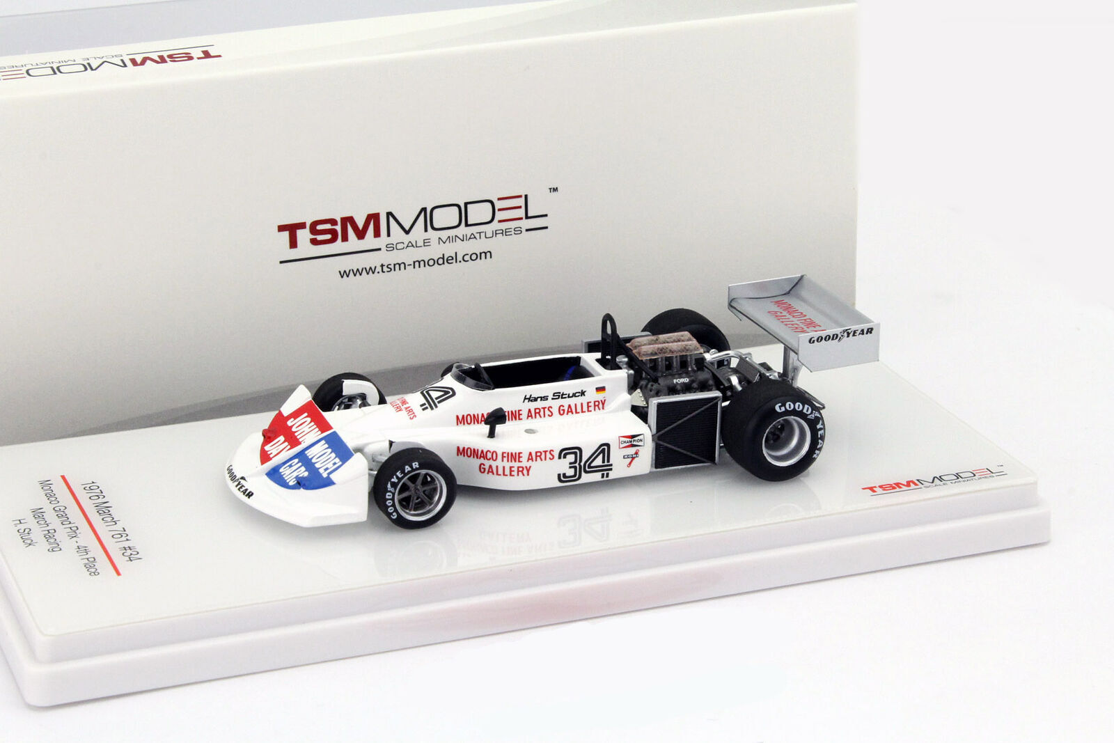 F1 March 761 #34 TSM 1:43 miniature d'exception en résine injectée