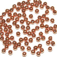 MB310 Bright Copper 3mm Smooth Round Metal Spacer Beads 100pc