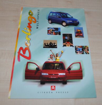 1997 Citroen Berlingo Multispace Folder Brochure Prospekt Prospectus FR Edition