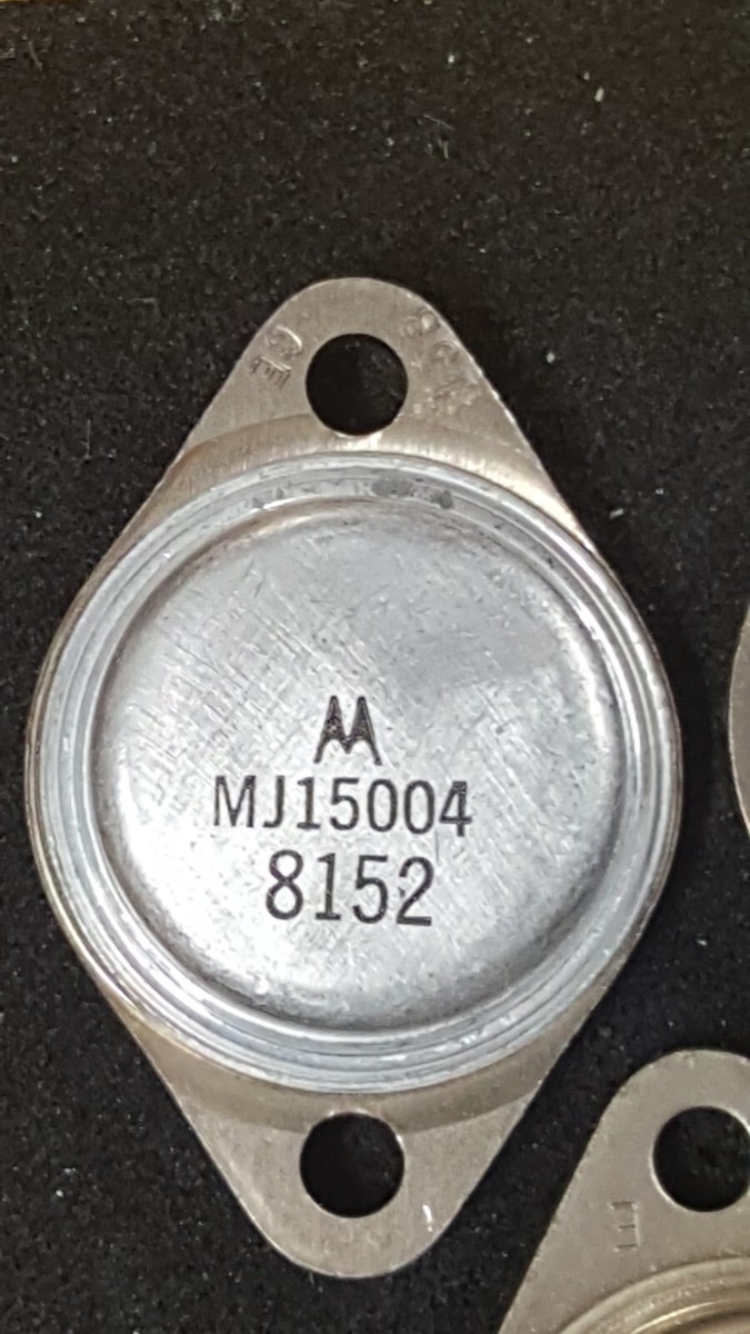 Motorola MJ2955, 2N6576, MJ15004, TP9054 New tested using Motorola MJ2955, 2N6576, MJ15004, TP9054 New tested using
