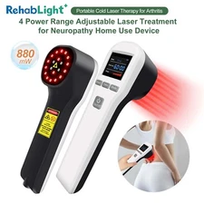 880mW Medic Therapeutics Cold Laser Red Light Therapy For Human Pet 650nm 808nm