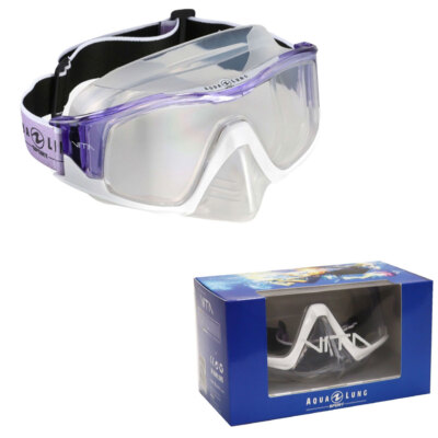 Aqua Lung Vita Snorkel Mask Transparent Purple/White, Clear Lens
