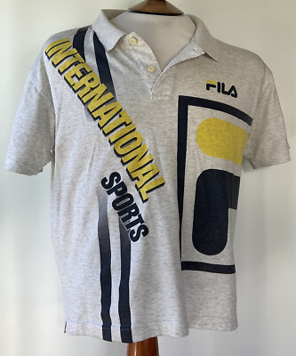 Fila Polo   INTERNATIONAL SPORTS   Shirt Size Large