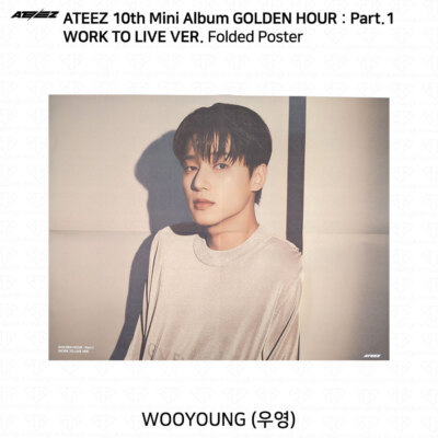 ATEEZ Golden Hour Part.1 Work To Live Ver Folded Poster Tabloid