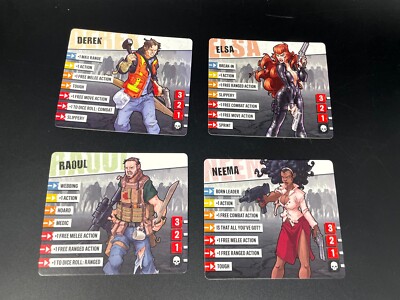Kickstarter Exclusive 2nd Edition Upgrade Cards for Zombicide Toxic City Mall