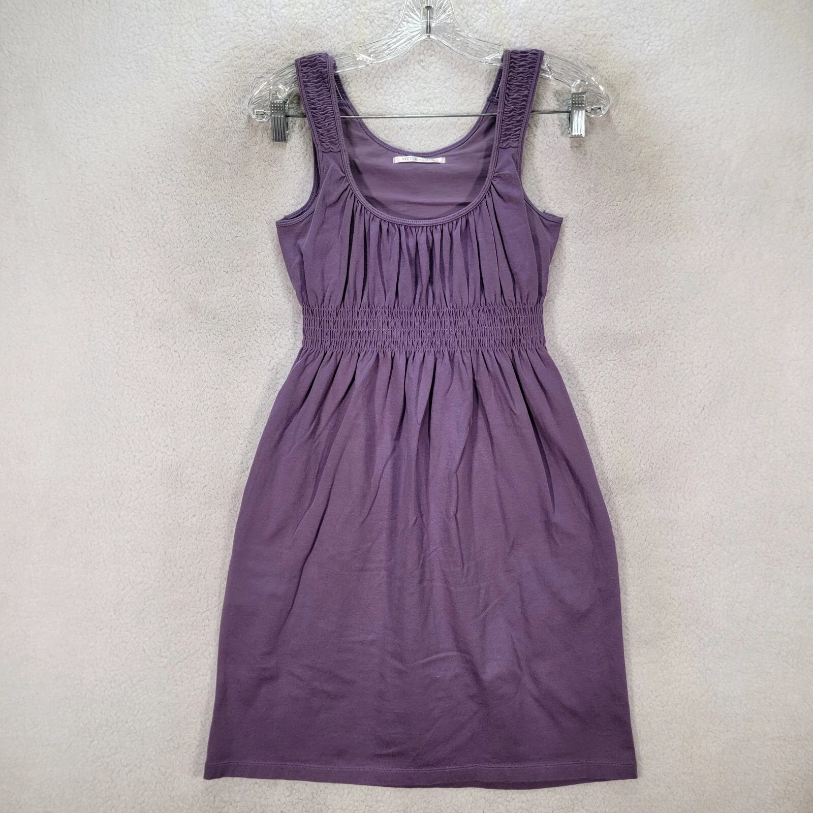 UNDERCOVER Abito donna Victorias Secret viola vita fumè elasticizzato casual linea A taglia S