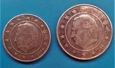 1 und 2  Cent  aus Belgien 2004