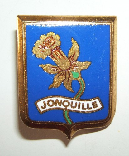 Insigne Marine Française Jonquille Dragueur, AUGIS SB Lyon, Bon état