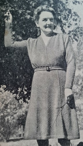1940s Large Sizes Twin Set Crop Lace Zigzag Jumper Patons 188 Knitting Pattern - Picture 7 of 9