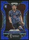 2022 Panini Prizm World Cup Prizms Blue Shimmer #126 Yuta Nakayama RC /5