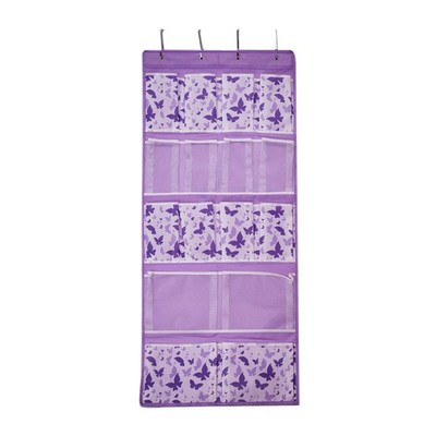 16 Pockets Over Door Hanging Storage Organizer with 4 Kinds Pouches for Shoes...