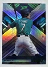 2023 Panini Chronicles  XR Cole Young #11 Green 1/5 Mariners