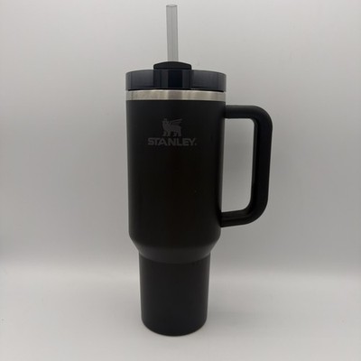 Stanley 40oz Chroma Black Insulated Tumbler w/ Handle, Straw & Lid