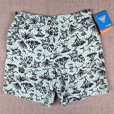 Columbia PFG Swim Trunks Boys Medium 10/12 Blue Fish Super Backcast II Print