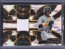 2024 Panini Select #SS-LDV Leo De Vries Selective Swatches Flash Prizms