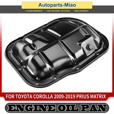 Lower Engine Oil Pan For Toyota Corolla Prius Matrix 1.8L Scion iM 12101-37010