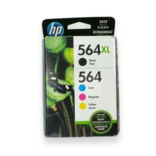 Genuine HP 564XL Black 564 Cyan Magenta Yellow Ink Cartridge Sealed Exp 05/2024