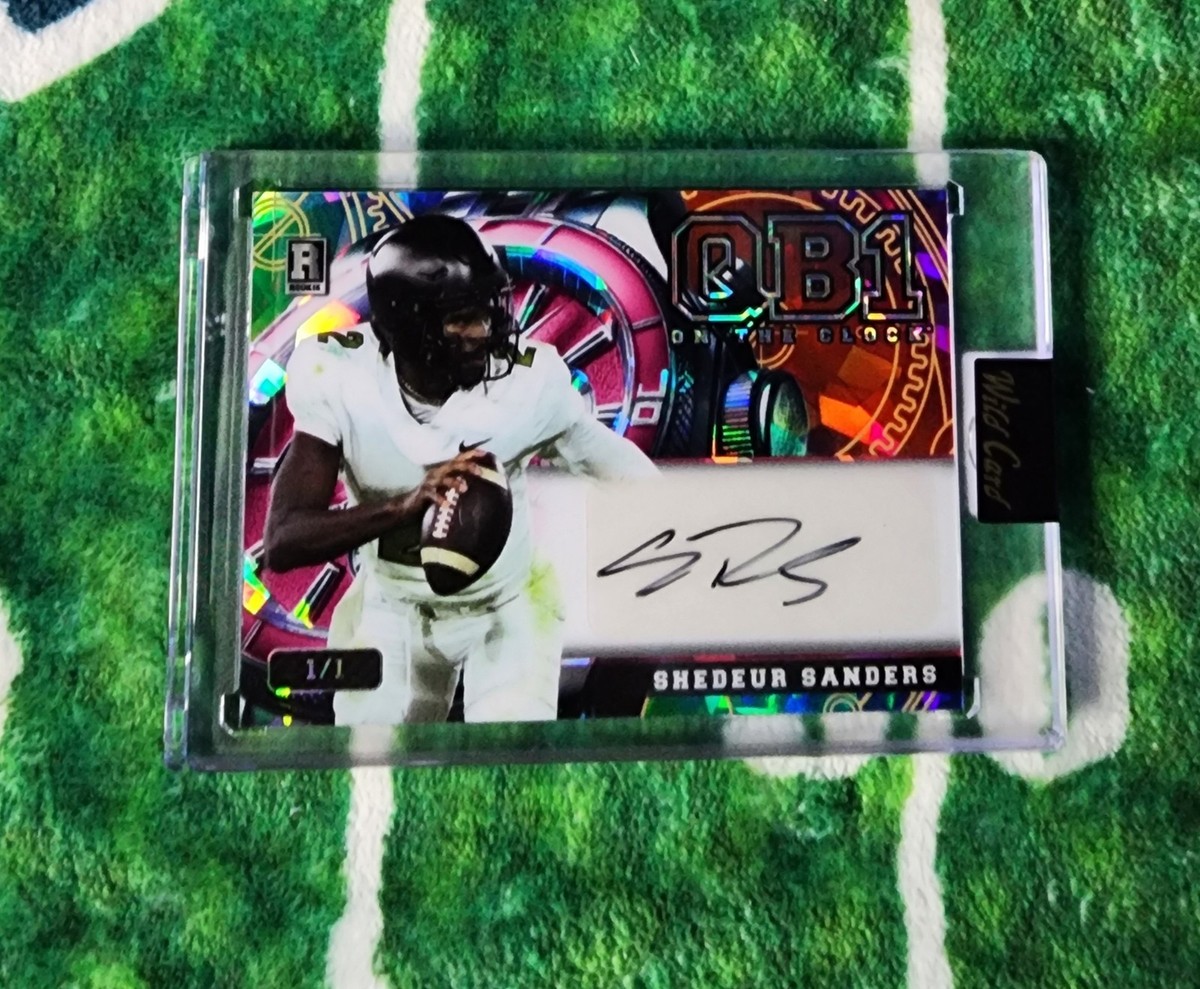 2024 Shedeur Sanders Wild Card QB1 On The Clock Auto 1/1 | eBay