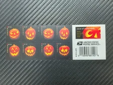US Stamps 2016 Jack-O'-Lanterns5 Sheets of 20 / A total of 100