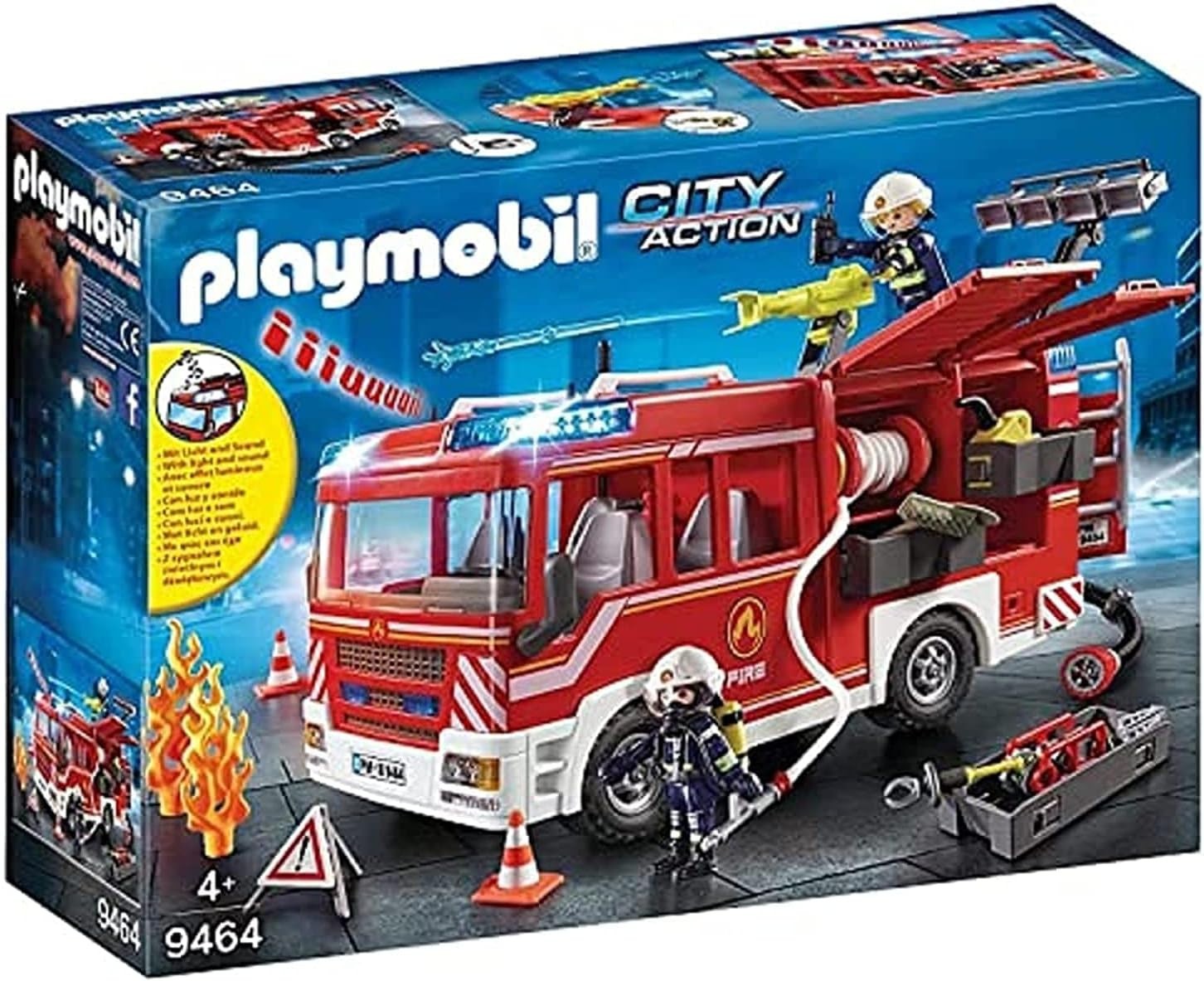 Fourgon d'intervention des pompiers Playmobil camion solide contre l'ennui des enfants