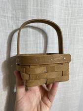 Longaberger 1985 5 Inch Berry Basket Vintage Signed Patina Basket