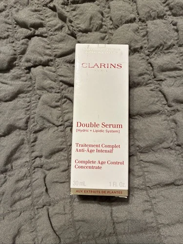 Clarins Double Serum (Hydric + Lipidic) Complete Age Control Concentrate 1oz - Picture 1 of 7